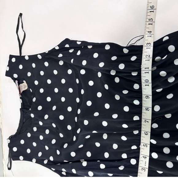 Vintage Dani/Michaels polka dots Sleeveless Crew Neck Midi Sundress - Picture 11 of 16